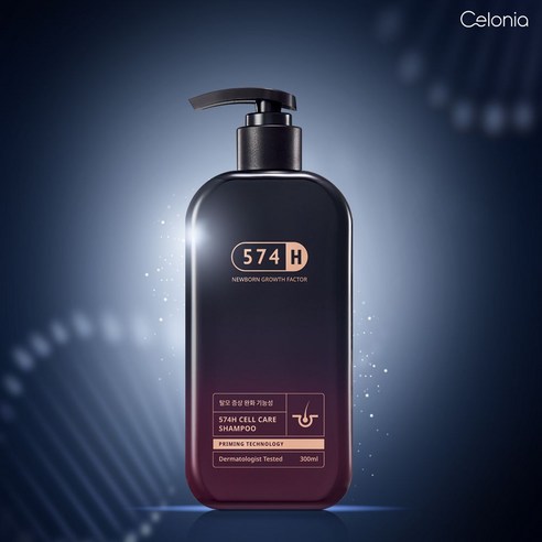 셀로니아 574h 셀 케어 줄기세포배양액 두피케어 비듬 탈모완화 예방 탈모샴푸 300ml