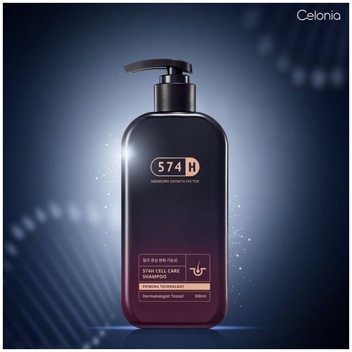 셀로니아 574h 셀 케어 줄기세포배양액 두피케어 비듬 탈모완화 예방 탈모샴푸 300ml