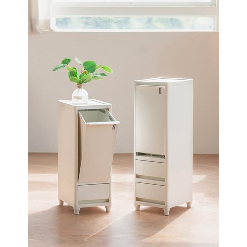 스마트 슬림휴지통 2단 10L(비닐 포함) [서랍장,협탁,사이드테이블,탁자]