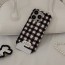 [카드수납 폰케이스] warm check pattern 디자인