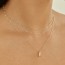 14k 컬러 포인트 레이어드 체인 목걸이