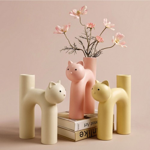 고양이 꽃병