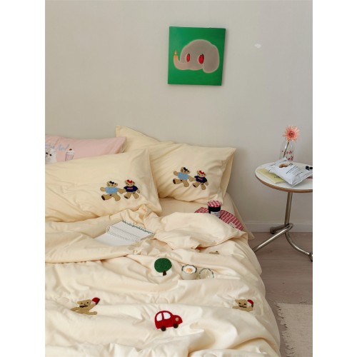 Teddy Bear Bedding Set 곰돌이 이불 베개 세트