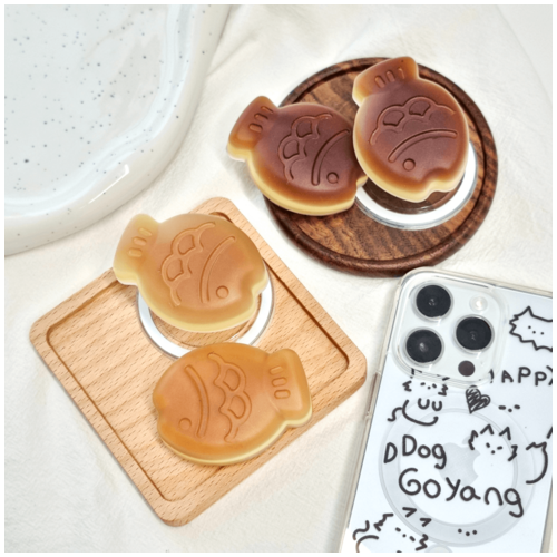 붕어빵 스마트톡 맥세이프 귀여운 핸드폰 스마트폰 그립 홀더 톡걸이 스탠드 손잡이 거치대