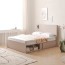 D4424 LED 슬라이딩 수납 침대 Q(매트리스미포람)